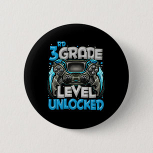 3rd Grade Level Unlocked Game On 3rd Grade Ck To S 6 Cm Round Badge