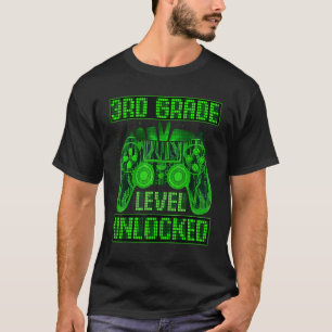 3rd Grade Level Unlocked Gamer Back To School Boys T-Shirt