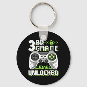 3rd Grade Level Unlocked Video Game Ck To School B Key Ring