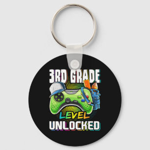 3rd Grade Level Unlocked Video Game Ck To School B Key Ring