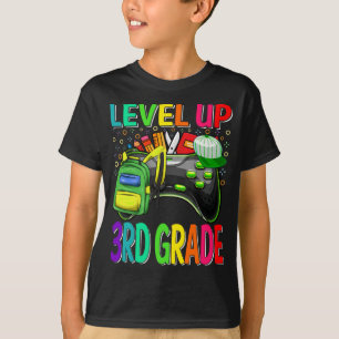 3rd Grade Level Up Back To School Unlocked T-Shirt