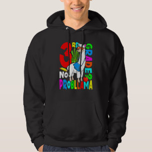 3rd Grade No Prob Llama Back To School First Day 1 Hoodie