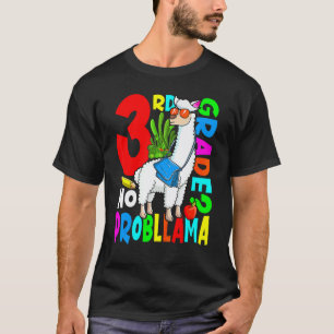 3rd Grade No Prob Llama Back To School First Day 1 T-Shirt