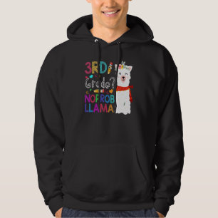 3rd Grade No Prob Llama Teacher Student First Day Hoodie
