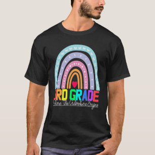 3rd grade rainbow leopard teacher team third grade T-Shirt