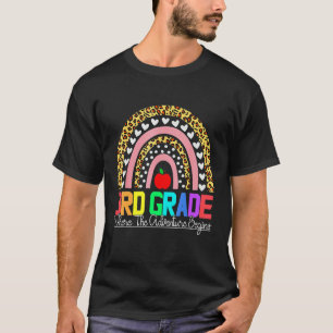 3rd grade rainbow leopard teacher team third grade T-Shirt