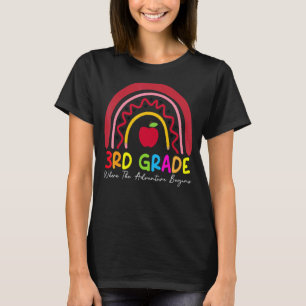 3rd Grade Rainbow Teacher Team Second Grade Squad T-Shirt