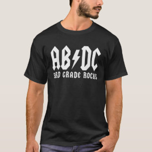 3rd Grade Rocks ABCD Back In Class Third grade Sch T-Shirt