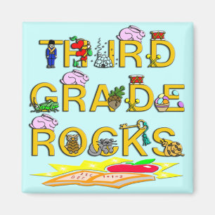3rd Grade Rocks Magnet