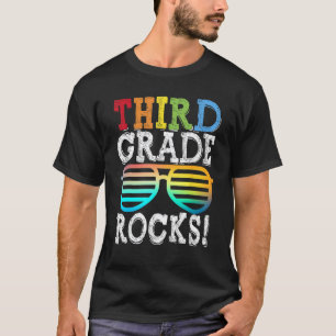 3rd Grade Rocks Third Grade Squad Back To School T T-Shirt