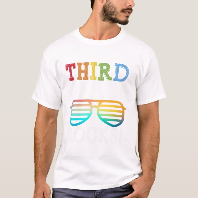 3rd Grade Rocks Third Grade Squad Back To School T T-Shirt (Front)