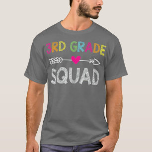 3rd Grade Squad 1st Teacher Student Team Back To S T-Shirt