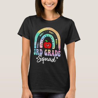 3rd Grade Squad Back To School Rainbow Teacher Gir T-Shirt