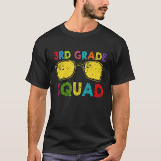 3rd Grade Squad Back To School Third Grade Teacher T-Shirt