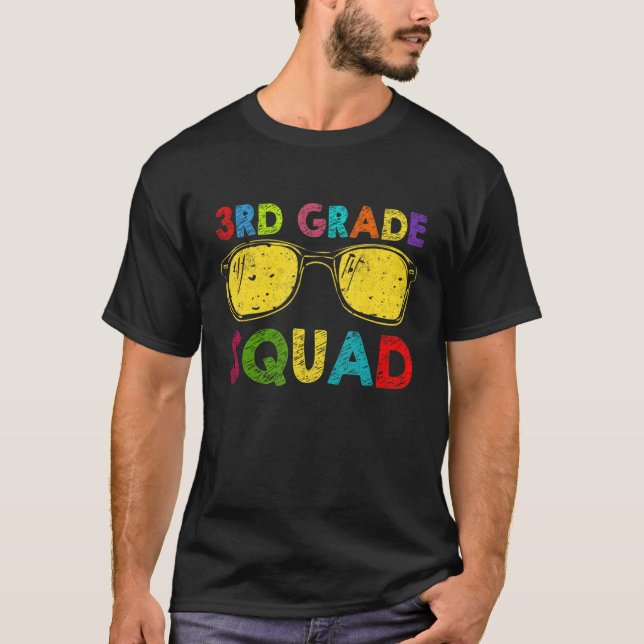 3rd Grade Squad Back To School Third Grade Teacher T-Shirt (Front)