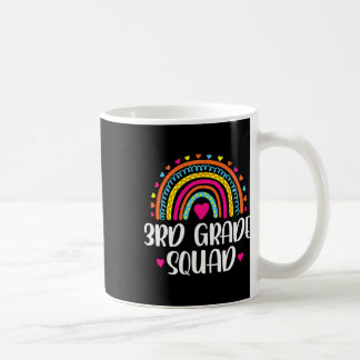 3rd Grade Squad Rainbow Back To School Teacher Kid Coffee Mug