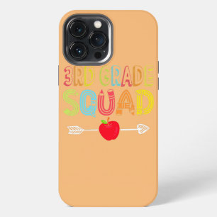 3rd Grade Squad Teacher Student Funny Back To iPhone 13 Pro Max Case