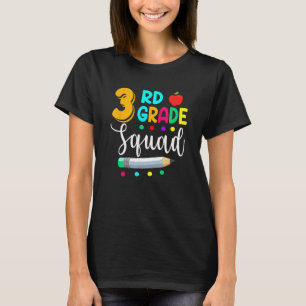 3rd Grade Squad  Teacher Student Team Back To Scho T-Shirt