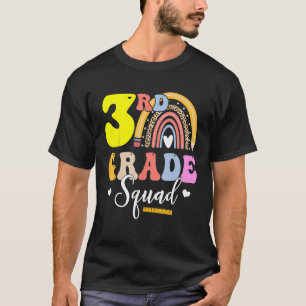 3rd Grade Squad Teachers Kids Third Grade Back to T-Shirt