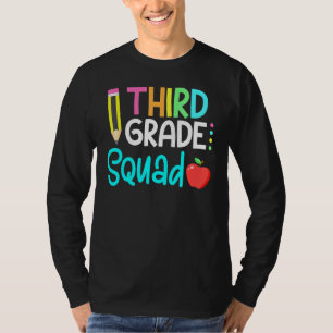 3rd Grade Squad Team Crew Back School Graduation T T-Shirt