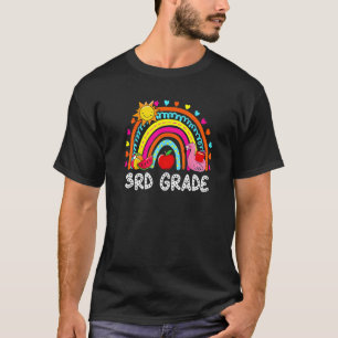 3rd Grade Summer Rainbow Kids Teachers Field Day 2 T-Shirt