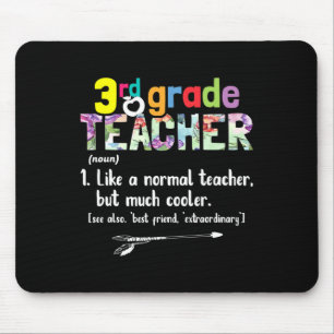 3rd Grade Teacher Back To School Gift 3rd Grade Te Mouse Mat