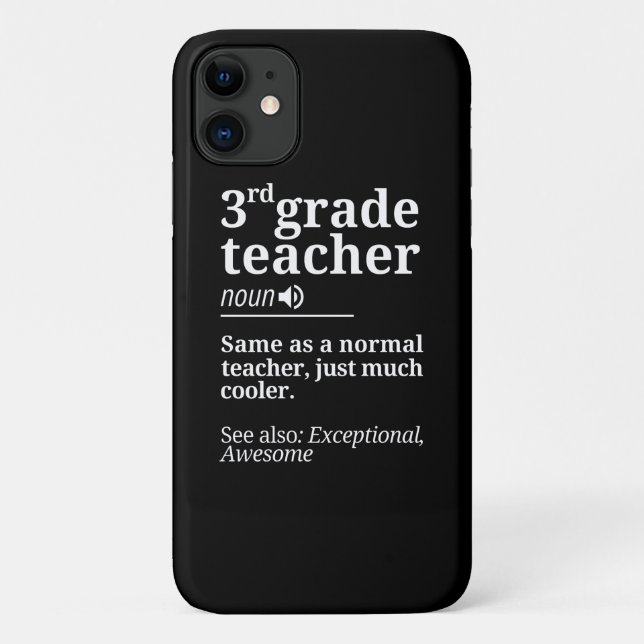 3rd Grade Teacher Funny Third Grade Teachers Gifts Case-Mate iPhone Case (Back)