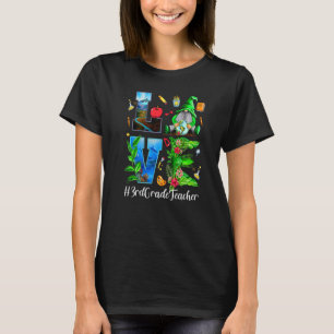 3rd Grade Teacher Love World Earth Day Gnomes T-Shirt