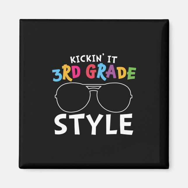3rd Grade Teacher Third Grade Style Magnet (Front)