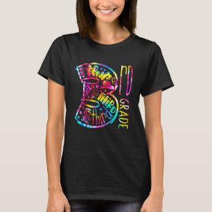 3rd Grade Teachers Kids Back To School Tie Dye Typ T-Shirt