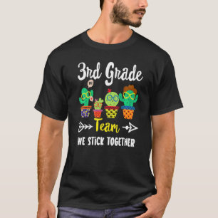 3rd Grade Team  Cactus Crew 3rd Grade Teacher Squa T-Shirt