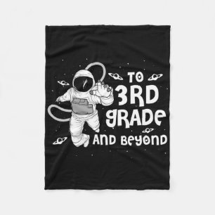 3rd Grade Tee Back To School Spaceman Space Lovers Fleece Blanket