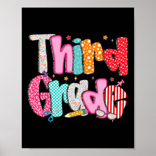 3rd Grade Third Grade Kids Teacher Ck To School Poster
