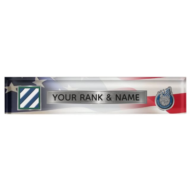 3rd Infantry Division - 3rd ID Nameplate (Front)