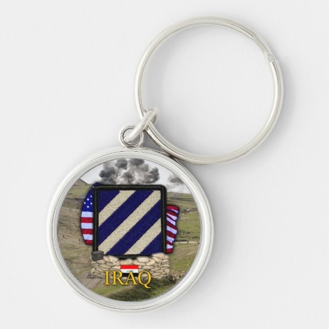 3rd infantry division iraq war veterans vets key ring (Front)