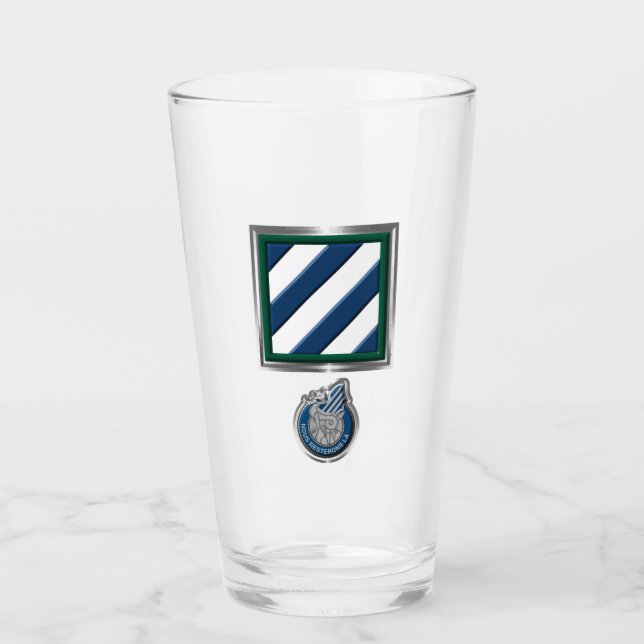 3rd Infantry Division Patch & Insignia Glass (Front)