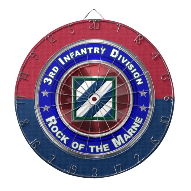 3rd Infantry Division Rock of the Marne! Dartboard (Front)