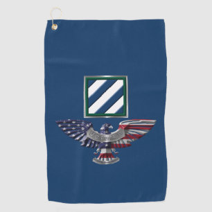 3rd Infantry Division “Rock of the Marne” Eagle Golf Towel