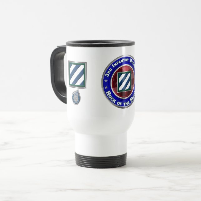 3rd Infantry Division Rock of the Marne! Travel Mug (Front Left)