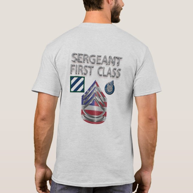 3rd Infantry Division Sergeant First Class T-Shirt (Back)