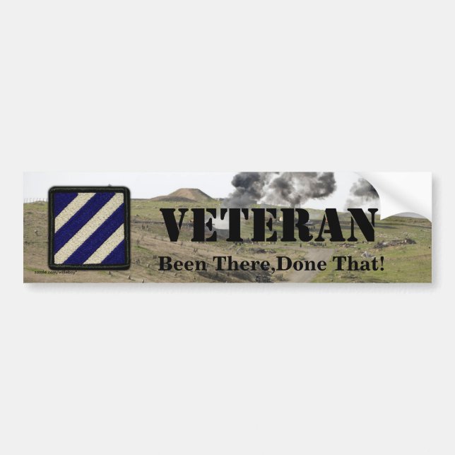 3rd infantry division veterans bumper sticker (Front)