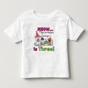 3rd Kitten Birthday T-shirts and Gifts