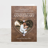 3rd leather crystals wedding anniversary photo