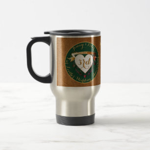 3rd Leather (Image) Wedding Anniversary Travel Mug