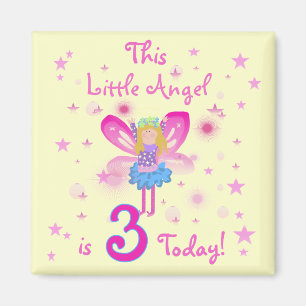3rd Little Angel Birthday Tshirts and Gifts Magnet