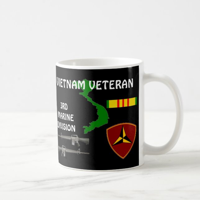 3rd Marine Division Vietnam Veteran Coffee Mugs (Right)