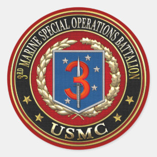 3rd MSOB [3D] Classic Round Sticker