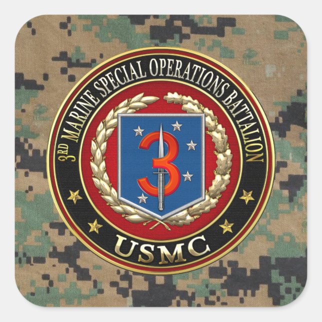 3rd MSOB [3D] Square Sticker (Front)