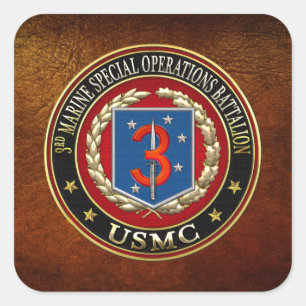 3rd MSOB [3D] Square Sticker