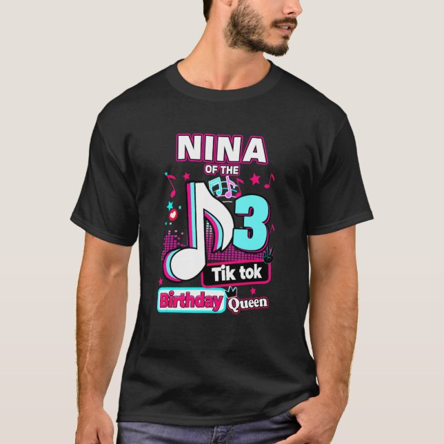 3rd Musical Birthday Of Nina Queen T-Shirt (Front)